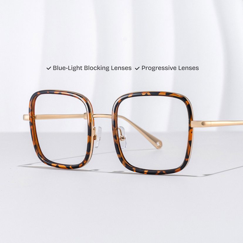 Ozzy Tortoise Square Glasses