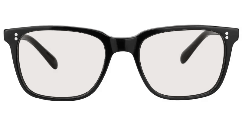Lamont Black Rectangle Glasses