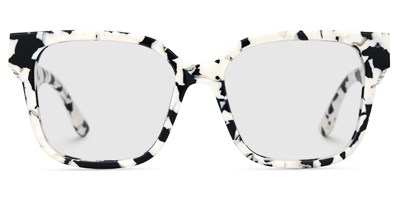 Kerri Cow Print Square Glasses