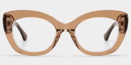 Mireille Brown Butterfly Glasses1