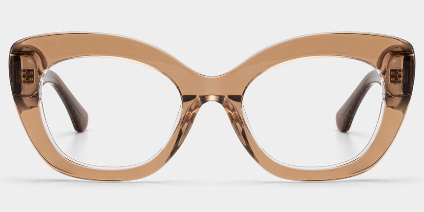 Mireille Brown Butterfly Glasses