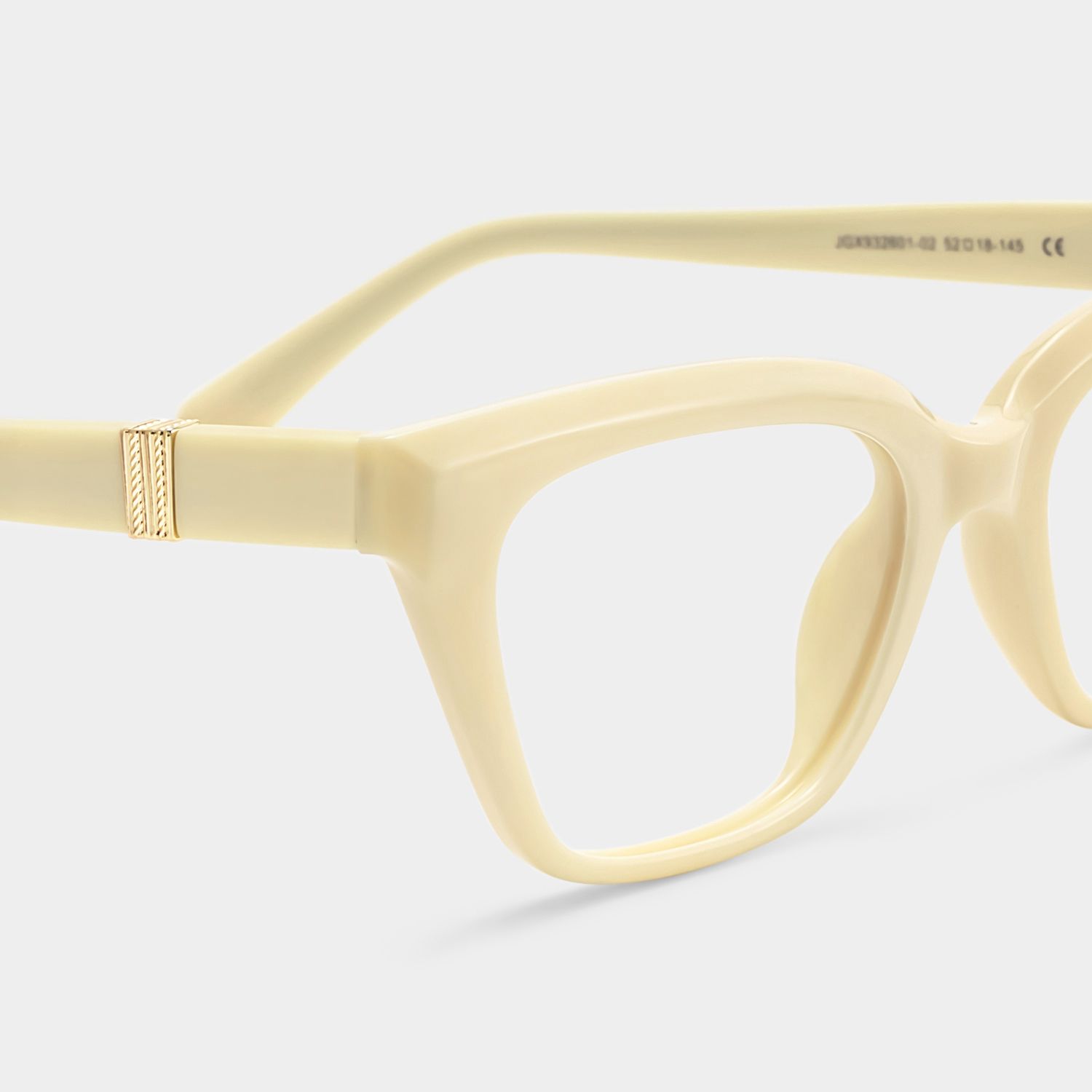 Quincy Cat Eye White Eyeglass Frame for Women | ZEELOOL5