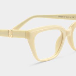 Quincy Creamy White Cat eye Glasses5