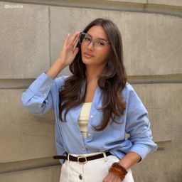 Isaebella Smoke Gray Butterfly Glasses7