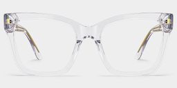 Rory Clear Square Glasses1