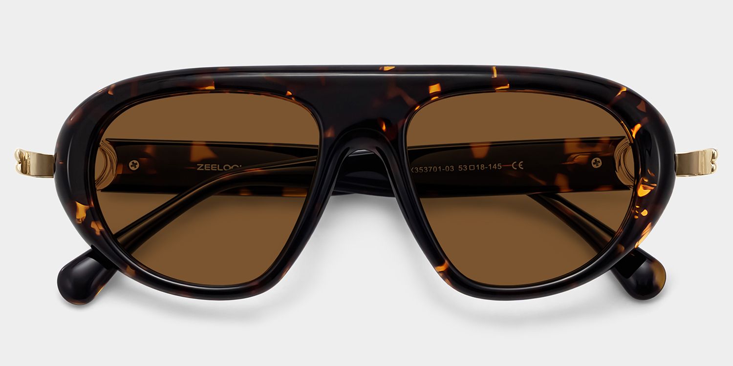 Aveline Tortoise Aviator Prescription Sunglasses for Women | ZEELOOL1