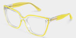 Mirta Yellow Square Glasses2
