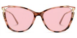 Yomary Pink-Tortoise Cat eye Sunglasses0