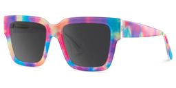 Pop Colorful Rectangle Sunglasses2