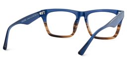 Brookins Blue Brown Rectangle Glasses5