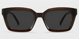 Marley Dark Brown Rectangle Sunglasses0
