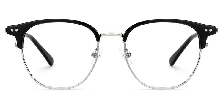 Geno Black Browline Glasses