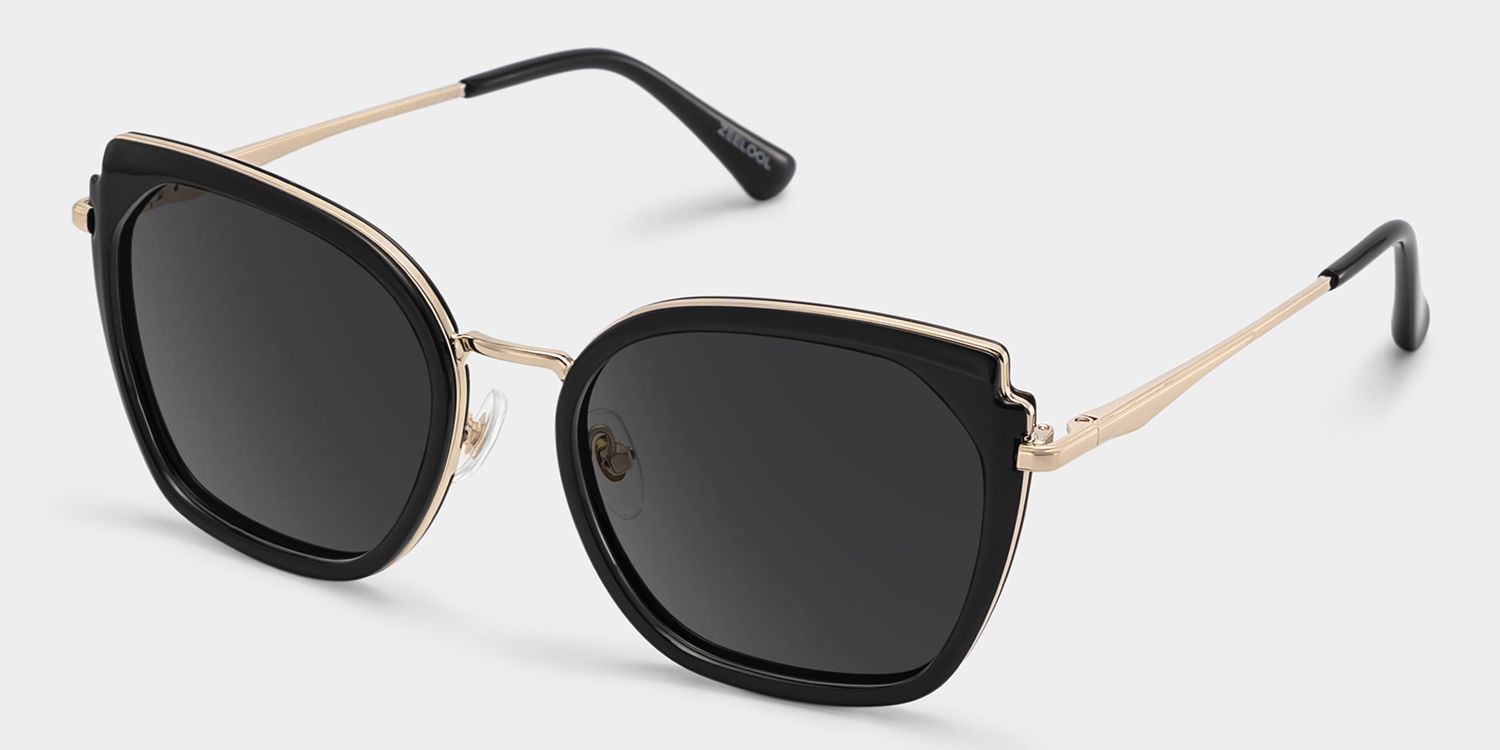Murcia Square Black Frame Sunglasses Online Sale | ZEELOOL2