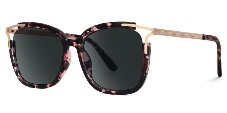 Sidibe Tortoise Square Sunglasses