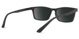 Cheche Black Rectangle Sunglasses3