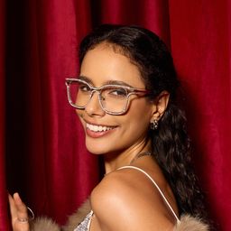 Shine Iridescent Square Glasses1