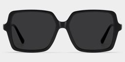 Elena Black Square Sunglasses0