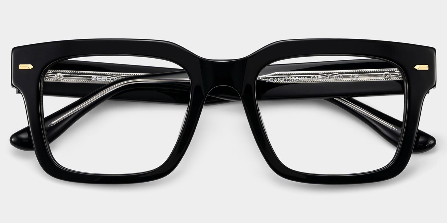 Benjamin Black Thick Rectangle Glasses for Men & Women | ZEELOOL2