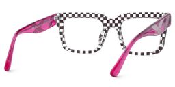 Thomason Black Clear Rectangle Glasses4