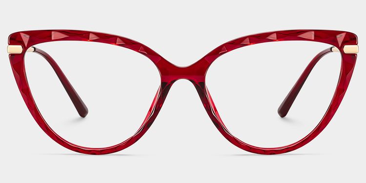 Lucas Red Cat eye Glasses