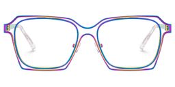 Foday Iridescent Geometric Glasses1