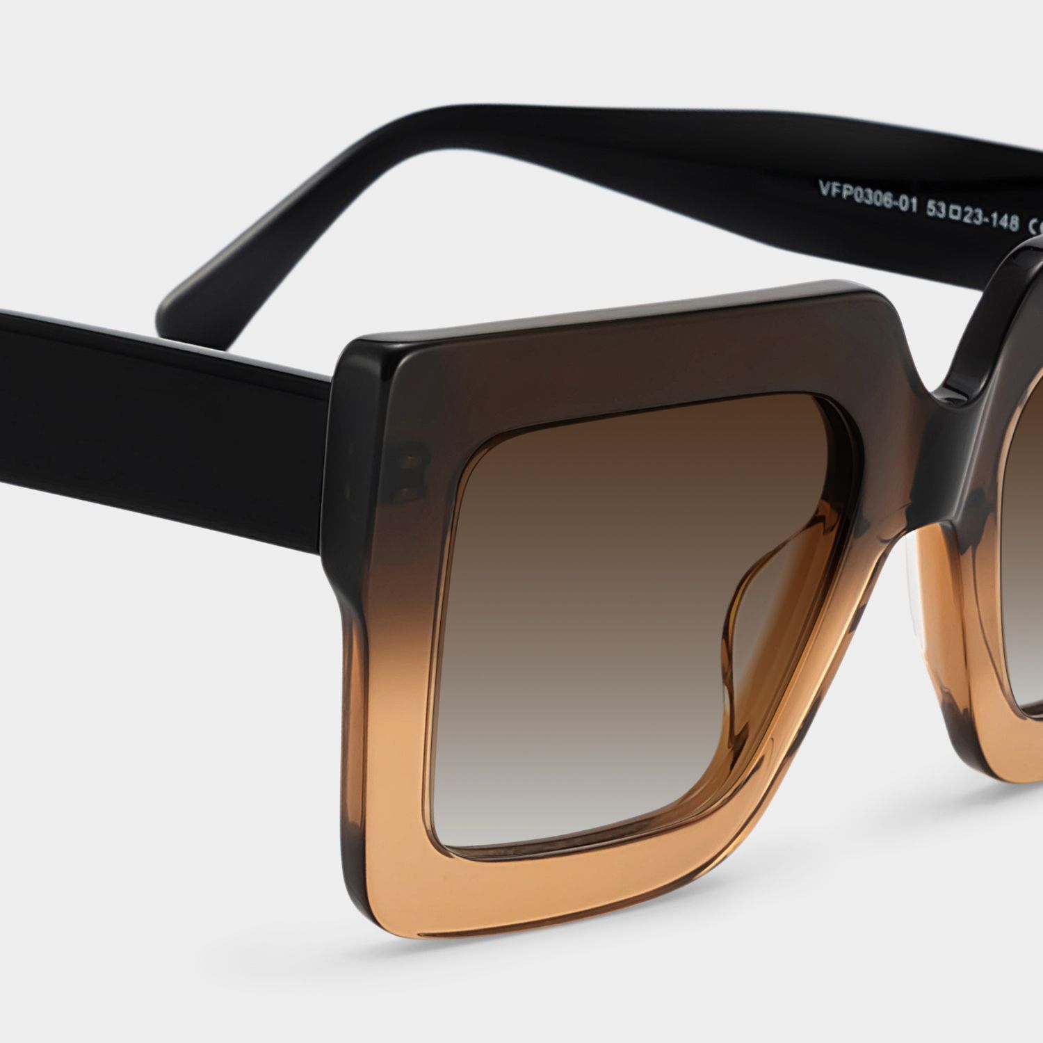 Brandon Tawny Square Polarized Sunglasses for Driving | ZEELOOL4