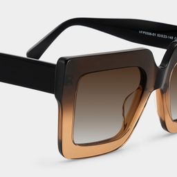 Brandon Tawny Square Sunglasses4