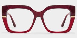 Mavis Red Square Glasses1