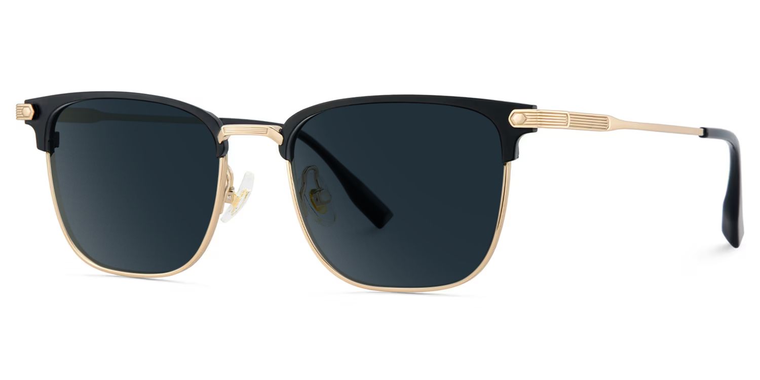 Barrett Browline Gold Sunglasses for Women & Men | ZEELOOL2
