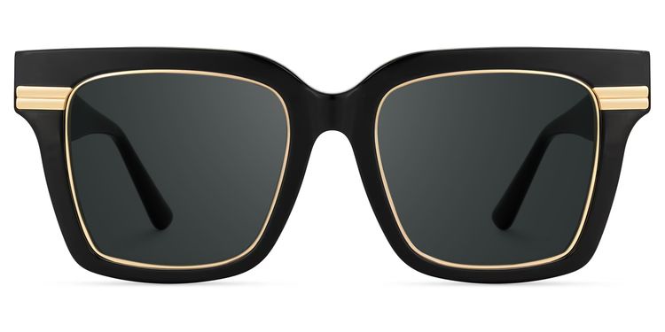 Taylor Black Square Sunglasses