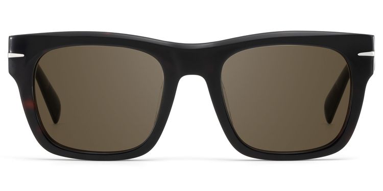 Renzo Tortoise Rectangle Sunglasses