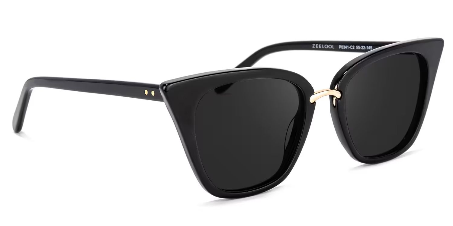 Tallulah Acetate Black Frame Sunglasses | ZEELOOL2