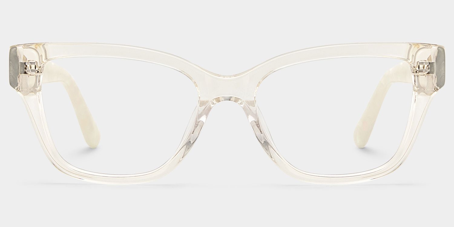 Miranda Cat Eye Clear Yellow Frame Glasses Online | ZEELOOL1