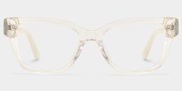 Miranda Clear Yellow Cat eye Glasses1