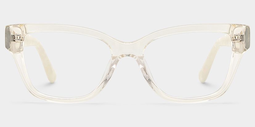 Miranda Clear Yellow Cat eye Glasses