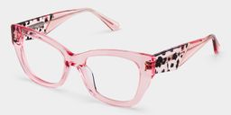 Skylar Clear Pink Butterfly Glasses6
