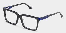Troy Dark Gray Rectangle Glasses3