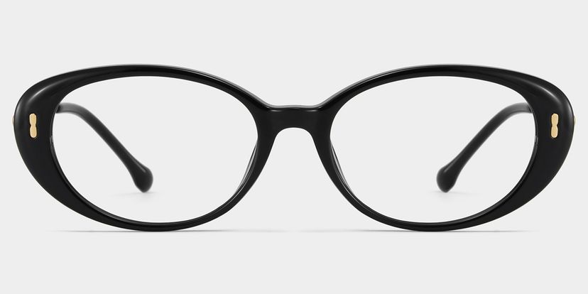 Blaire Black Oval Glasses