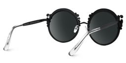 Nelida Black Round Sunglasses3