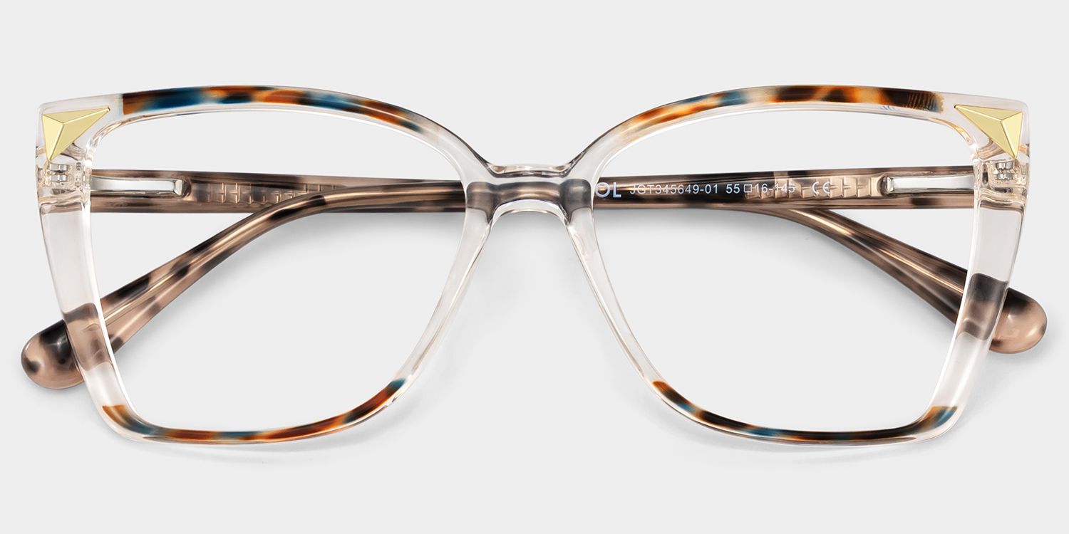 Clear Tortoise Shelia Butterfly Frame Glasses for Women1