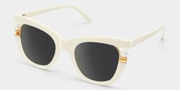 Pearl White Cat eye Sunglasses2