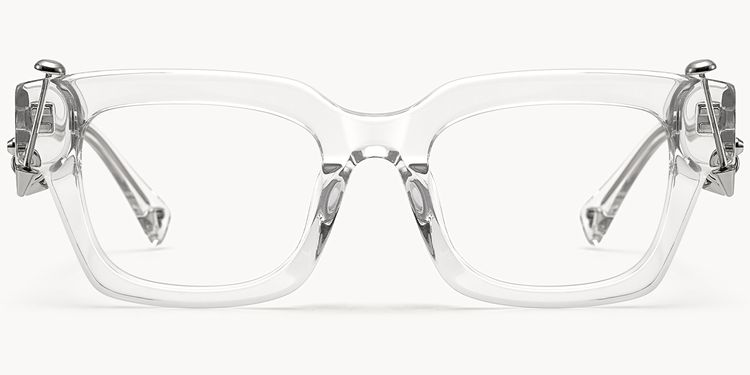 Erwin Geometric Clear Glasses