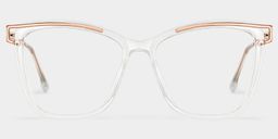 Krystle Clear Square Glasses3
