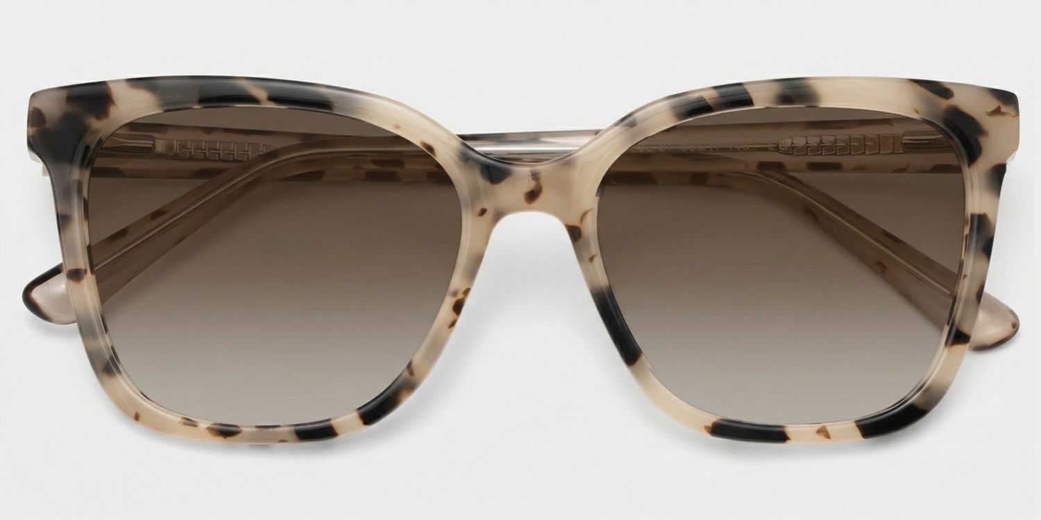 Sage Tortoise Rectangle Polarized Sunglasses for Driving | ZEELOOL1