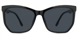 Libby Black Geometric Sunglasses0