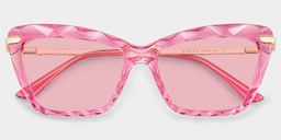 Juliet Pink Rectangle Sunglasses1