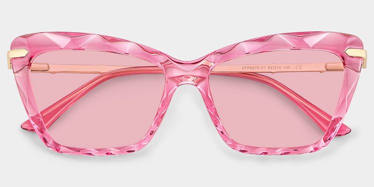 Juliet Pink Rectangle Sunglasses