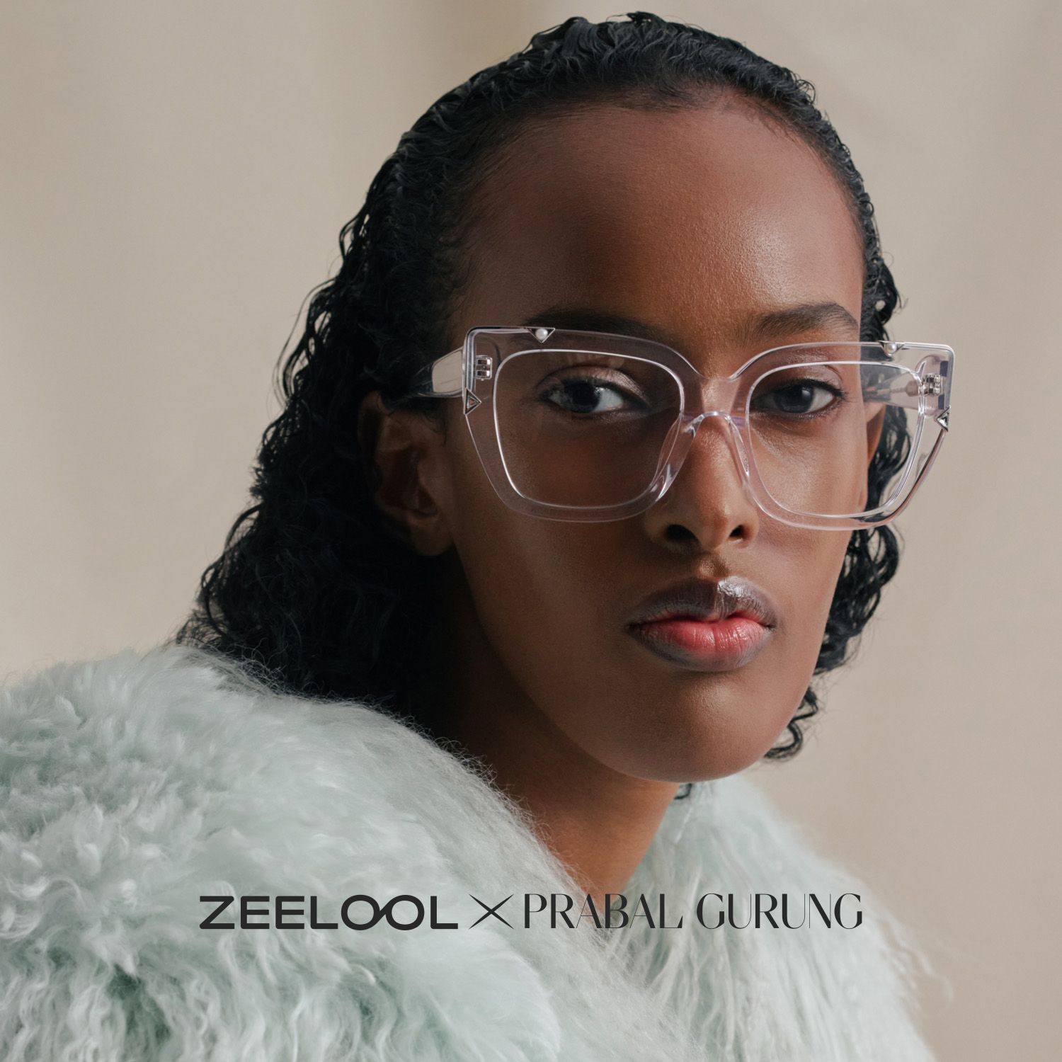 Marilyn Clear Butterfly Frame Designer Glasses | ZEELOOL x Prabal Gurung0