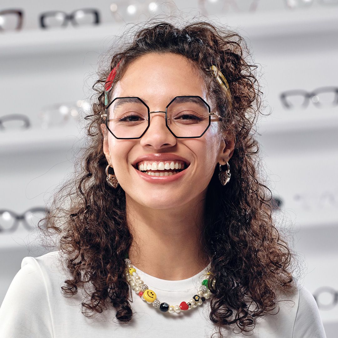Geometric Griffith Black Frame Glasses for Sale | Zeelool5