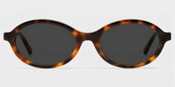 Everly Tortoise Oval Sunglasses0
